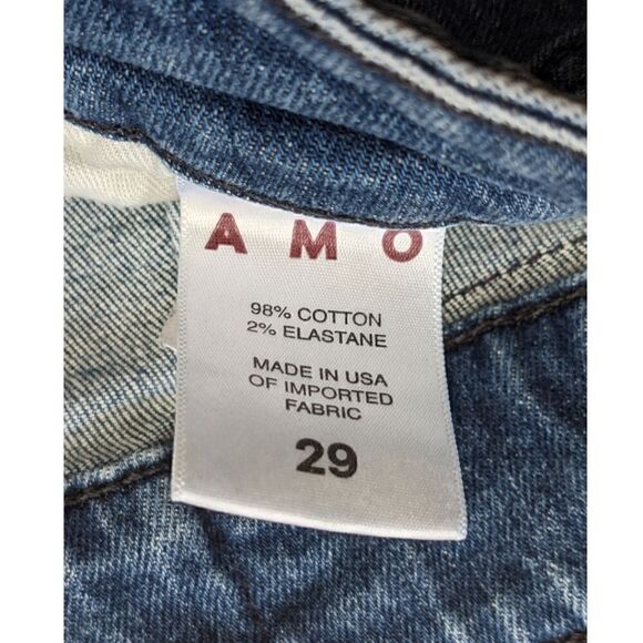AMO Audrey W/ Snaps Shadow Play Women's Button Front Jeans Size 29 - Picture 4 of 5